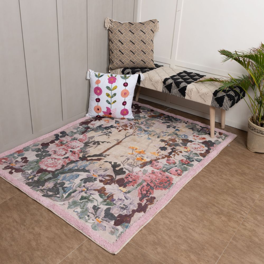 GODEKLI - Cotton Digital Printed Rug